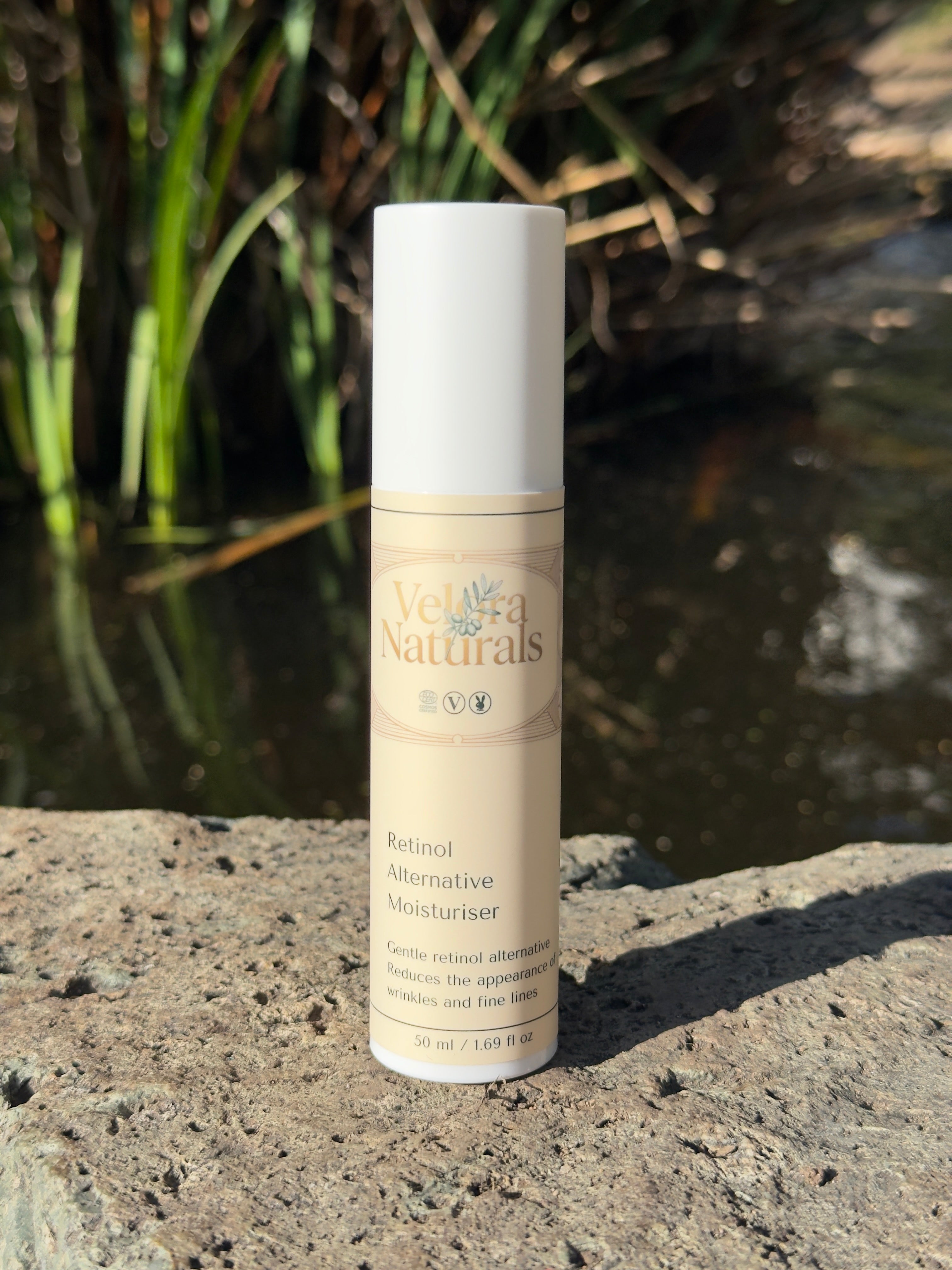 Velora Naturals Retinol Alternative Moisturiser 50ml — bakuchiol anti-ageing cream