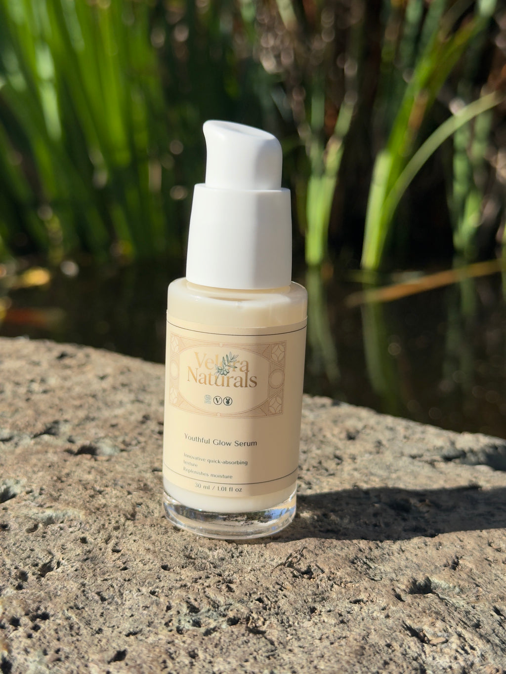 Velora Naturals Glow Lab Bundle — serum, moisturiser, and eye gel trio